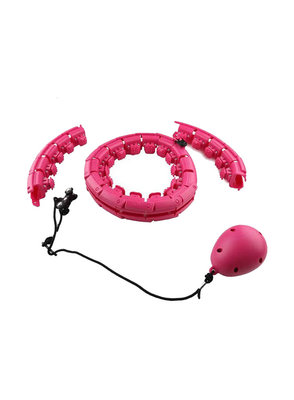 Fitness World Adjustable Hula Hoop, Pink