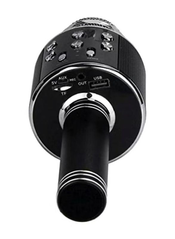 Wster Bluetooth Microphone With Speaker, Black