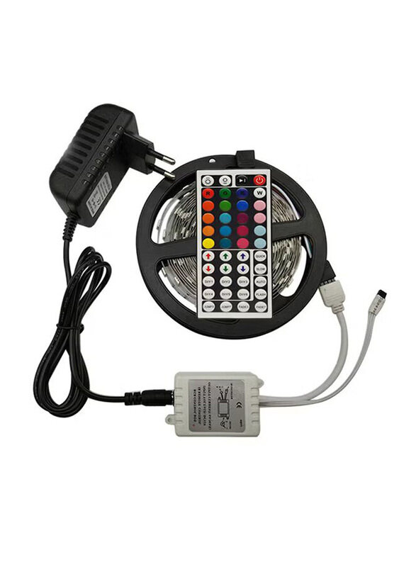 

Generic Waterproof Color Changing LEDs Strips with Diy 44 Keys IR Remote Controller, Black
