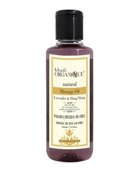 Khadi ORGANIQUE Natural Lavender & Ylang Ylang Massage Oil, 2 x 210ml