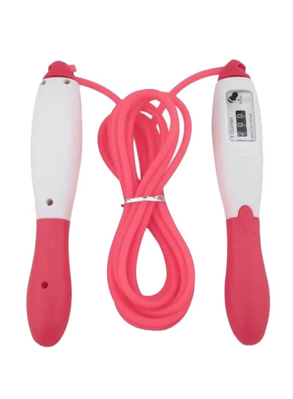 

Generic Fitness Calorie Skipping Jump Rope, 250cm, Pink/White