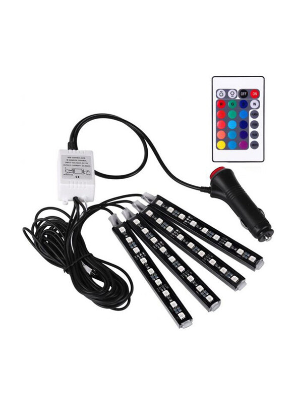 

Generic 4 In 1 Car LED Strip Light with Wireless Remote Control