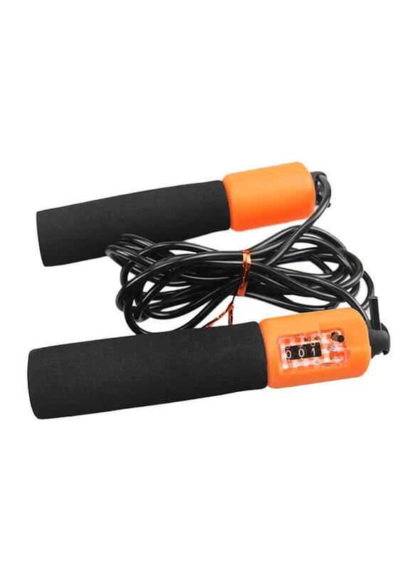 Vander Life Skipping Jump Rope For Aerobics, 35cm, Black/Orange