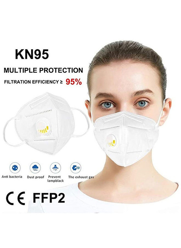 KN95 5 Layers Face Mask with Breathing Valve, 1 Piece