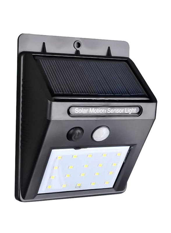 LED Solar Motion Sensor Light, Black