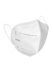 KN95 Non-Woven Elastic Anti-Dust Soft Face Protection Face Mask, White, 1-Piece