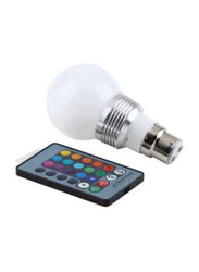 Outad 16 Colours LED Light Lamp Bulb With Remote Control, Multicolour