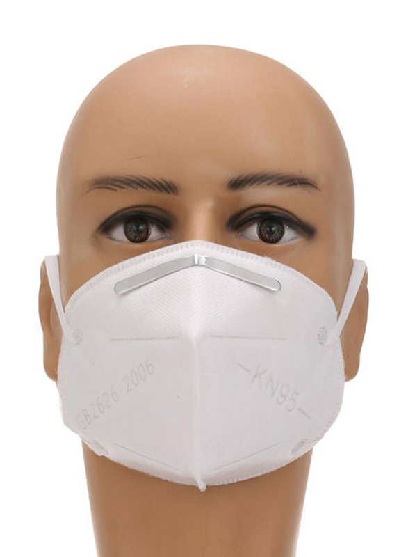 Disposable KN95 Protective Face Mask, White, 1-Piece