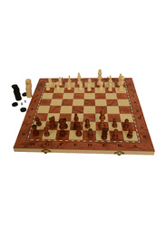 Child Toy Wooden Chess & Backgammon Board