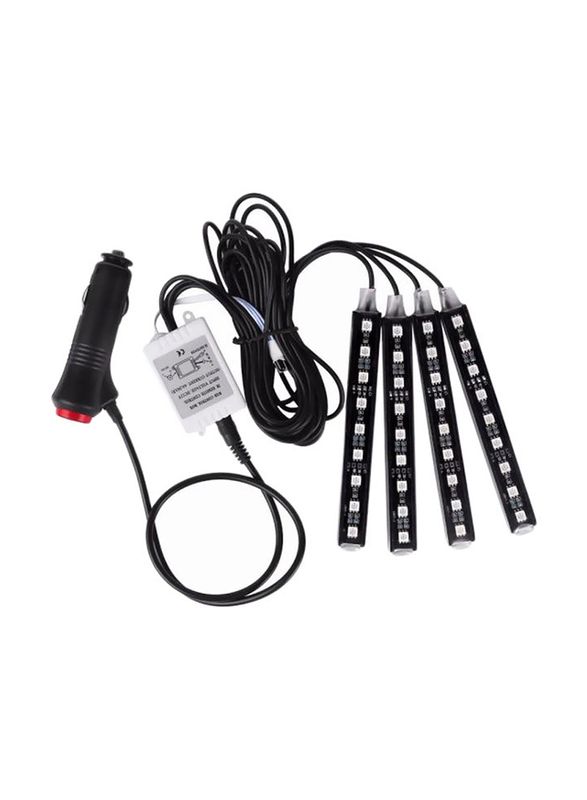 4-Piece LED Strip Lights with Remote Control, Multicolour