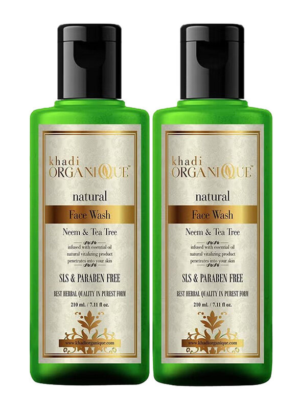 

Khadi Organique Neem And Tea Tree Face Wash, 420g, 2 Pieces