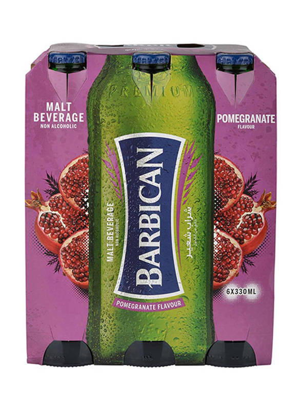 Barbican Pomegranate Flavoured Non-Alcoholic Malt Beverage, 6 x 330ml