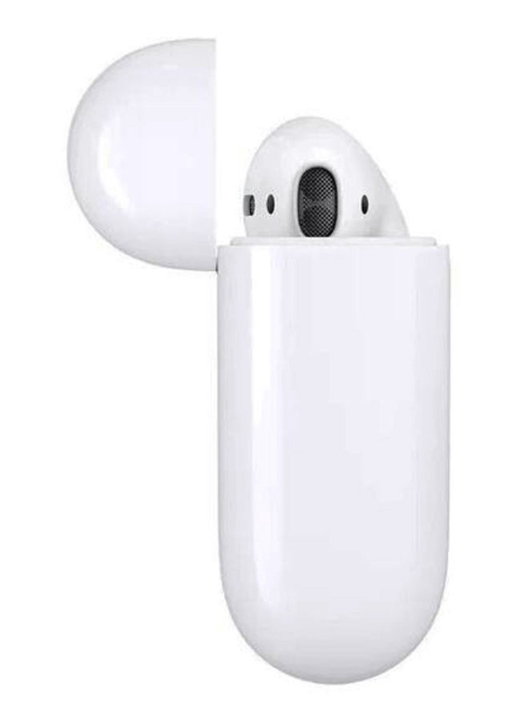 Wireless/Bluetooth In-Ear Noise Cancelling Sports Earbuds with Charging Box, White