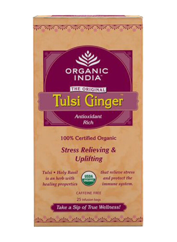 

Organic India Tulsi Ginger Tea, 25 Tea Bags