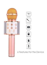 Wster 2Ws858 Bluetooth Portable Microphone, Rose Gold