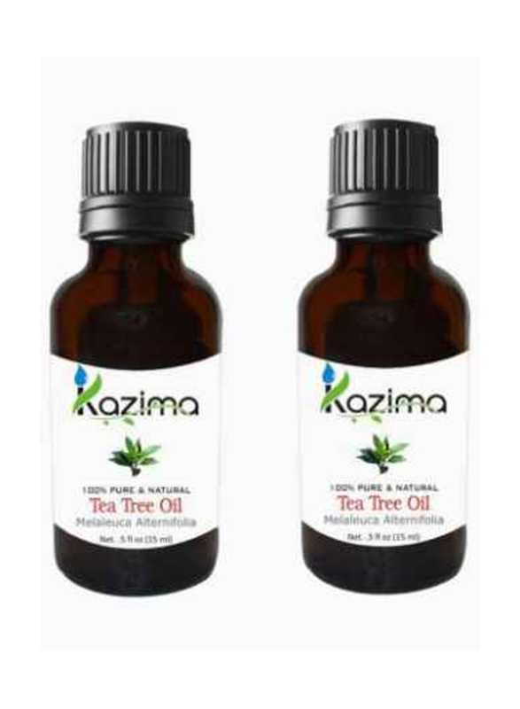 Kazima Tea Tree Essential Oil, 2 x 30ml