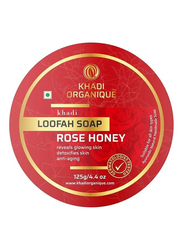 Khadi Organique Rose And Honey Loofah Soap, 125g