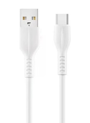 1-Meters USB Type-C Fast Charging Data Cable, USB Type-C to USB Type A for Smartphones/Tablets, White