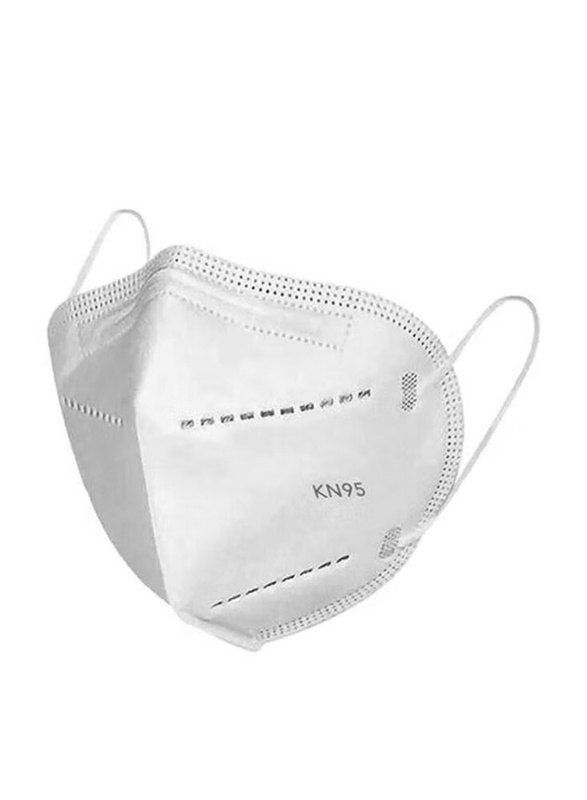 5-Layered KN95 Dustproof White Face Mask, 20 Pieces