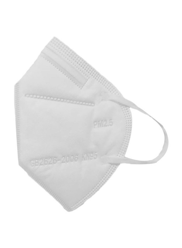 Disposable Protective KN95 Face Mask, White, 2-Pieces