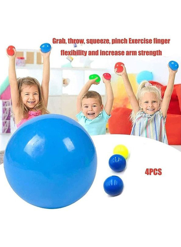 XiuWoo 4-Piece Glowing Stress Relief Sticky Balls, TT211, Ages 3+ Years