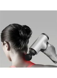 Cool Baby Relaxation Massage Gun Set with 4 Head, Silver