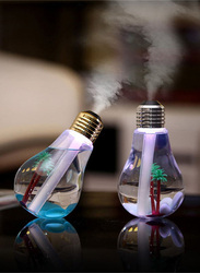 USB Bulb Humidifier with LED Night Light, Multicolour