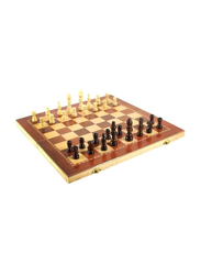 Chess 33-Piece Wooden Chess Toy for 3+ Kids, 476420, Black/Brown/Yellow