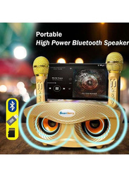 Smart Berry Portable Bluetooth Speaker with Dual Microphone, Gold