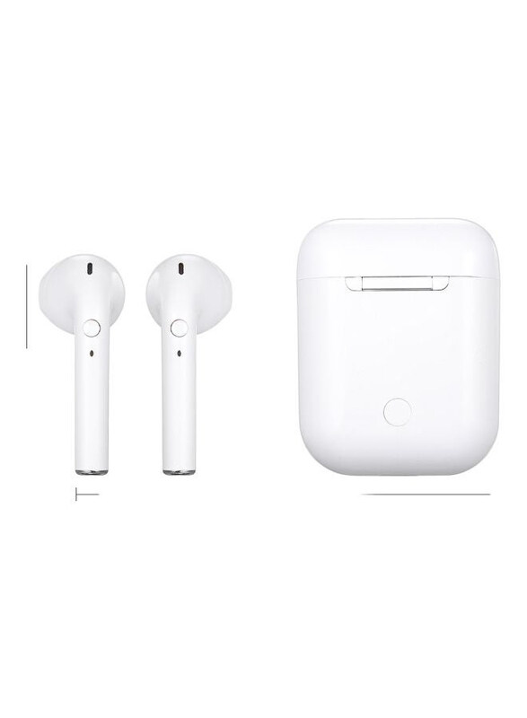 Wireless Bluetooth In-Ear Earbud with Charging Box, White