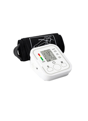 Blood Pressure Monitor With LCD Digital Display, MD580A_JX, White