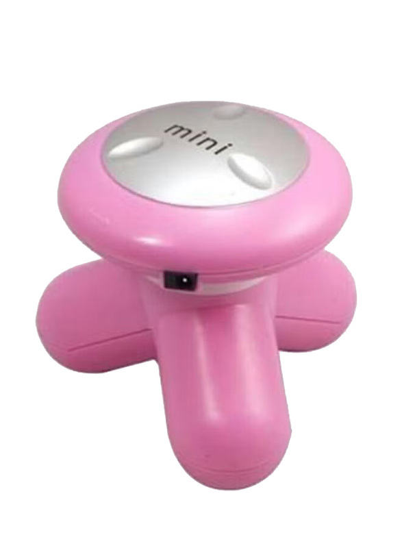 Mini Electric Handled Wave Vibrating Massager With USB Battery, Light Pink