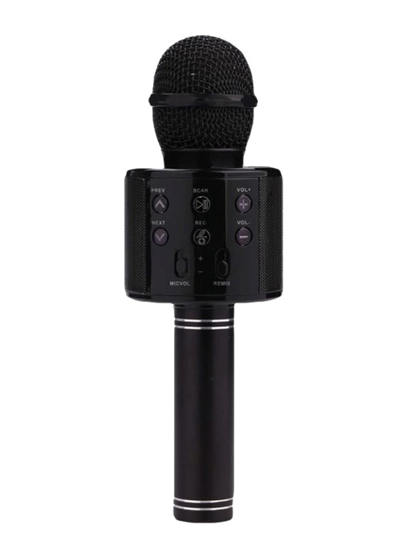 Bluetooth Karaoke Microphone, WS858, Black/Silver