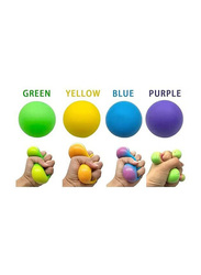 XiuWoo Stress & Anxiety Reducer Multipurpose Squeeze Balls, 4 Pieces, Ages 2+