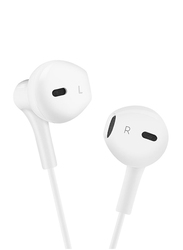 AW100 Wired In-Ear Stereo 3.5 mm Jack Earphone with Microphone, White