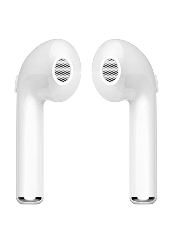 Wireless/Bluetooth In-Ear Noise Cancelling Headset, White