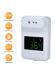 Non Contact Wall Mounted Infrared Forehead Digital Thermometer, MD-2386, White