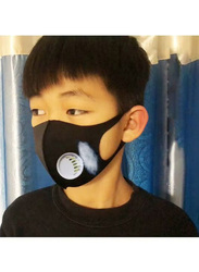Anti-Fog Protective Mask With Breathing Valve, Black