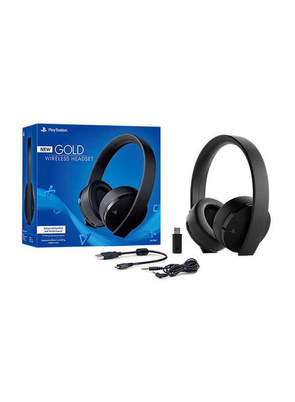 Sony New Gold Wireless Gaming Headset for PlayStation, Black