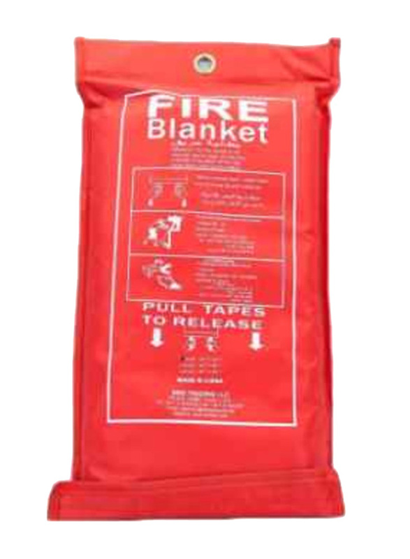 Taha Safety Fiberglass Fire Blanket, White