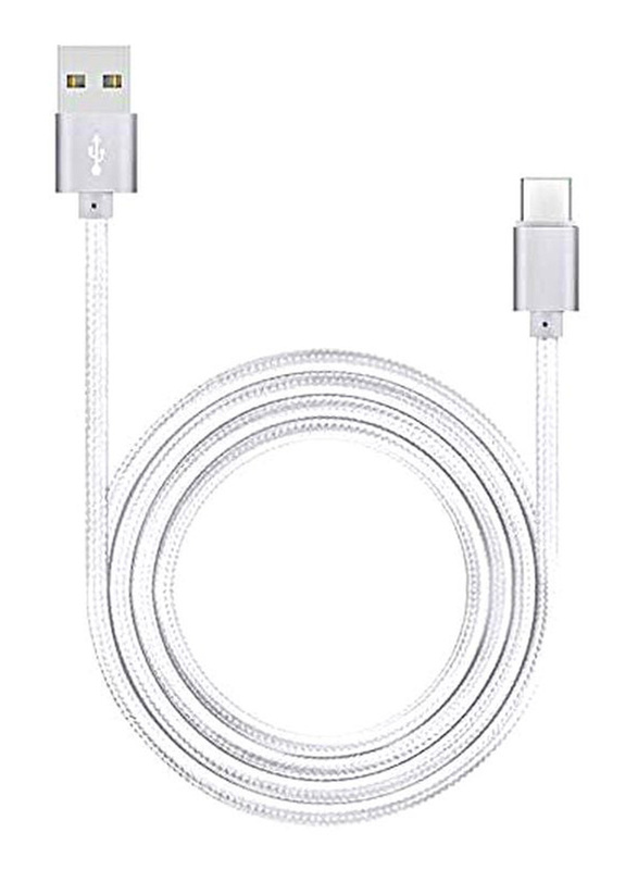 2-Piece USB Charging Cable, White
