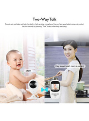 2.4G Wireless Transmission Digital Baby Monitor, White
