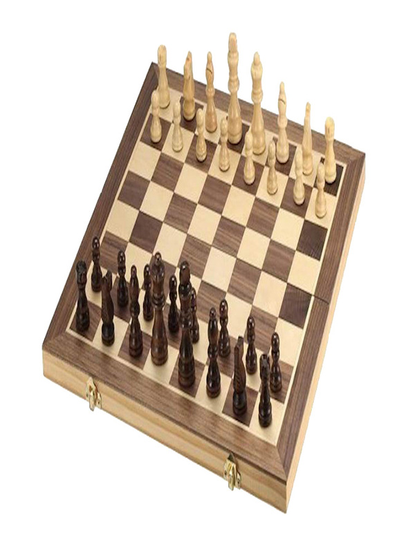 33-Piece Foldable Wooden Chess Set