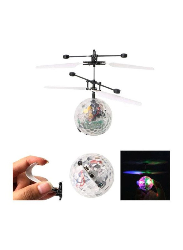 Beauenty RC Flying Induction LED Helicopter with Rainbow Shining Lights, Ages 14+