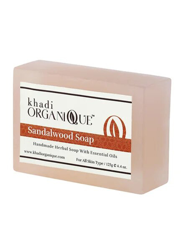 Khadi Organique Handmade Ayurvedic Sandalwood Soap, 125g