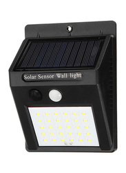Solar Street Wall Lamp Sensor Light, Black