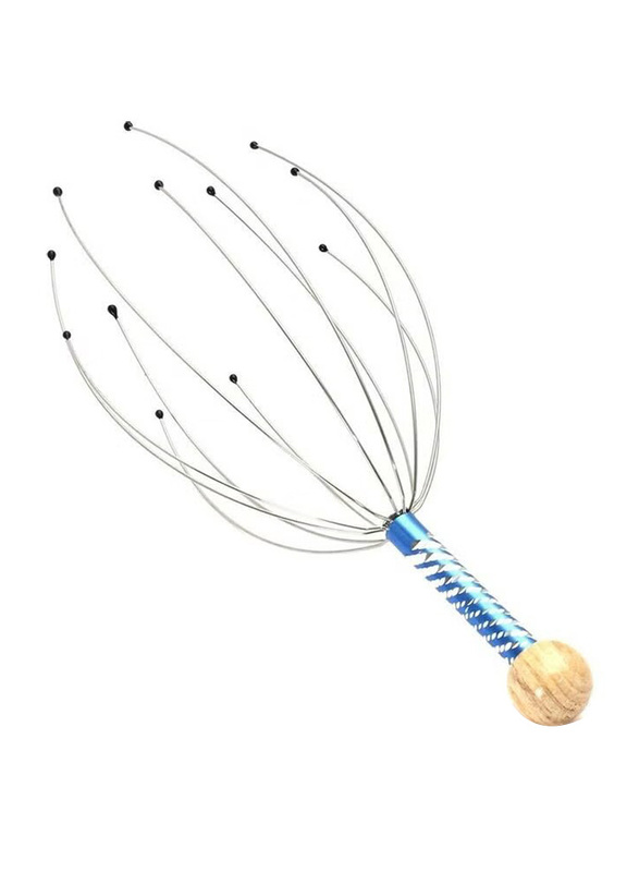 Hand Held Head Scalp Massager, Blue