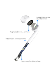 Wireless/Bluetooth In-Ear Anti-Noise Earbuds with Charging Box, White