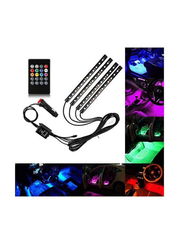 RGB LED Strip Light with Remote Control, Multicolour