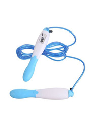 Sharpdo Skipping Rope with Calculator, 3 Meter, Blue/White